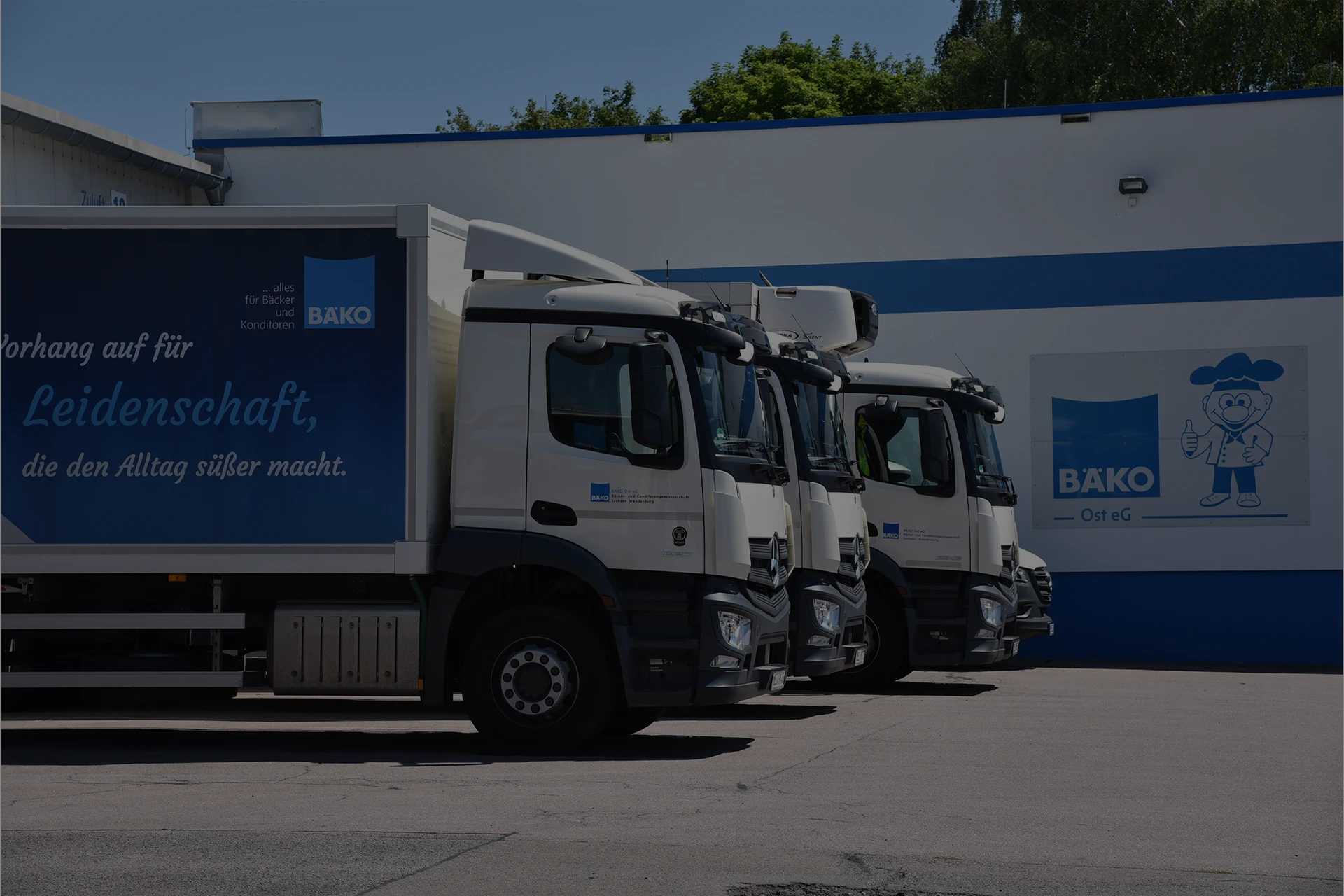 LKW-Fuhrpark der Bäko-Ost