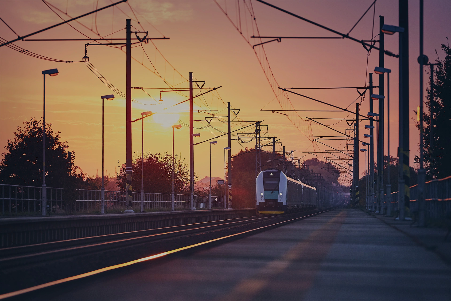 Stimmungsbild eines Bahngleis