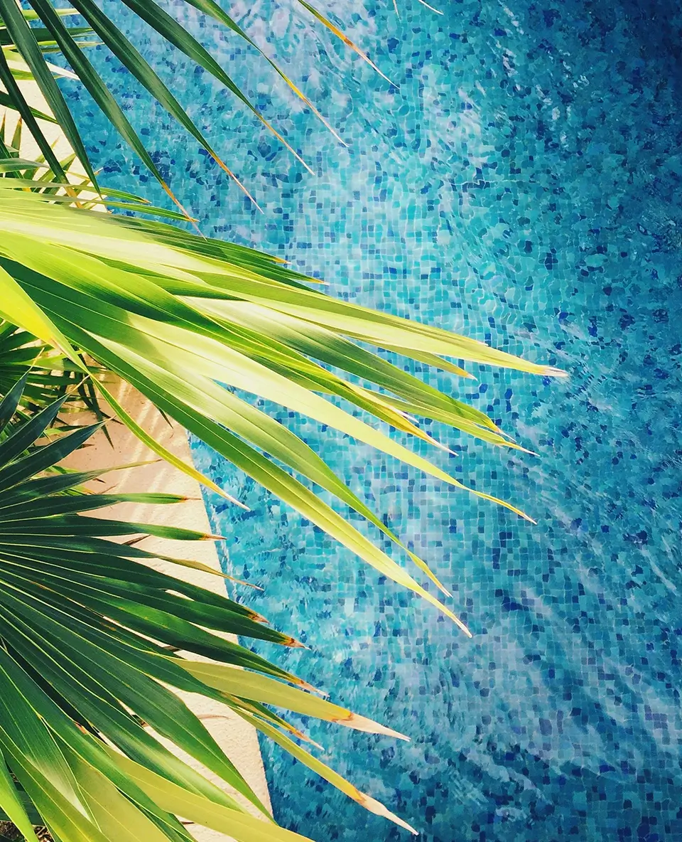 Stimmungsbild von Poolfolie mit Muster