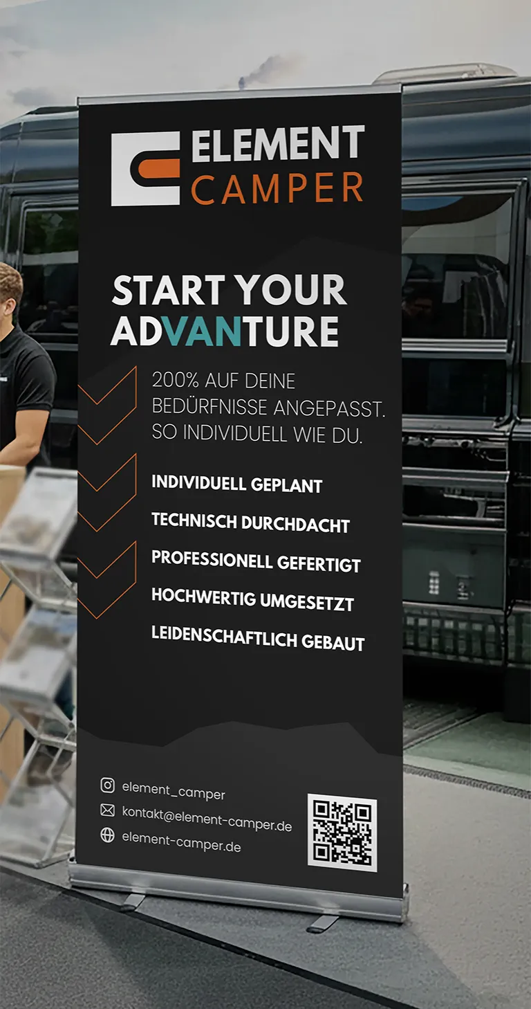 EC Rollup auf der Messe