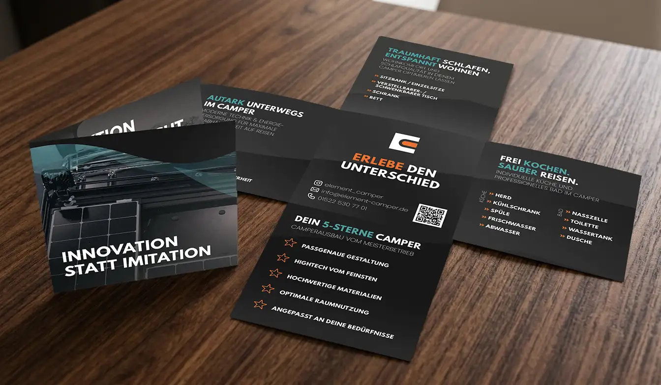 Kreuzflyer für Element Camper