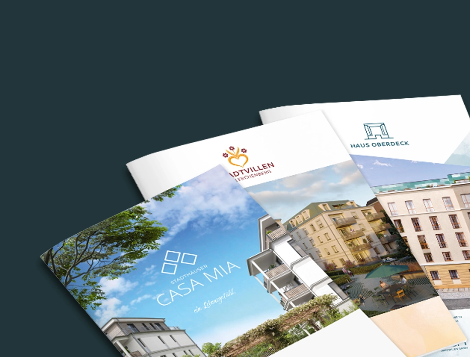 Hochglanz Broschüren von HBH Immobilien