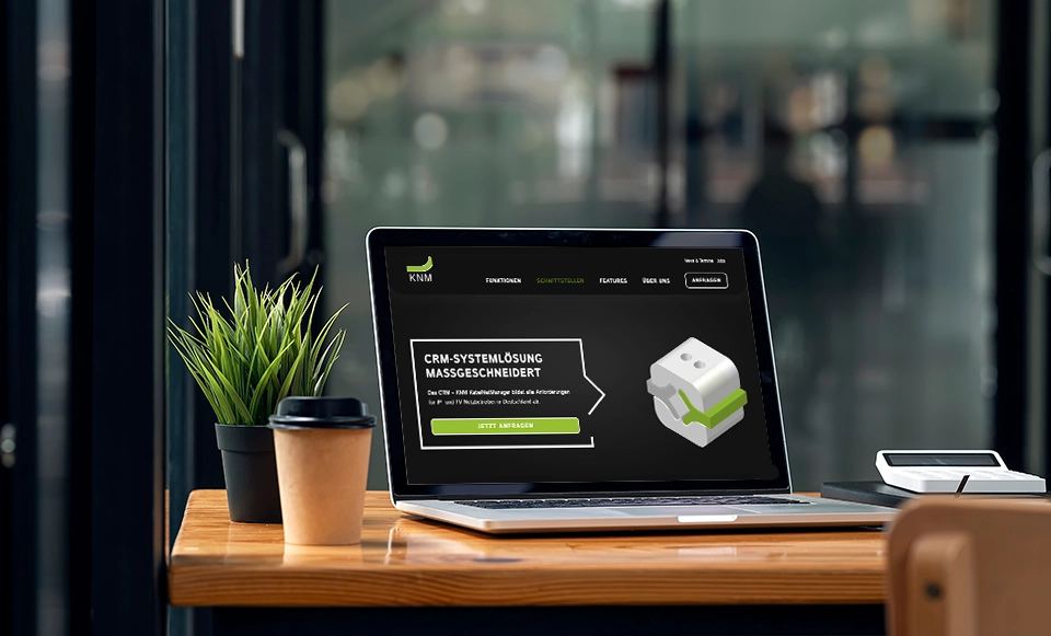 Animation auf der Startseite der KNM Website