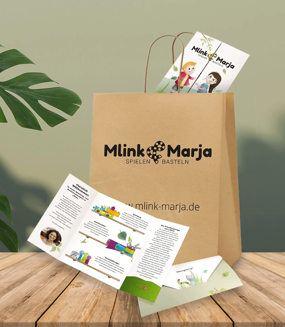 Gestaltetet Printprodukte von Mlink & Marja