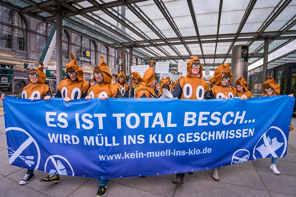 Mitarbeiteraktion der Stadtentwässerung Dresden