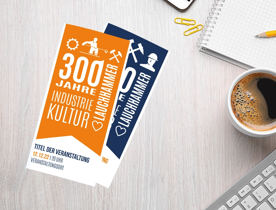 Wiederverwendbare Vorlage für Flyer für die Stadt Lauchhammer