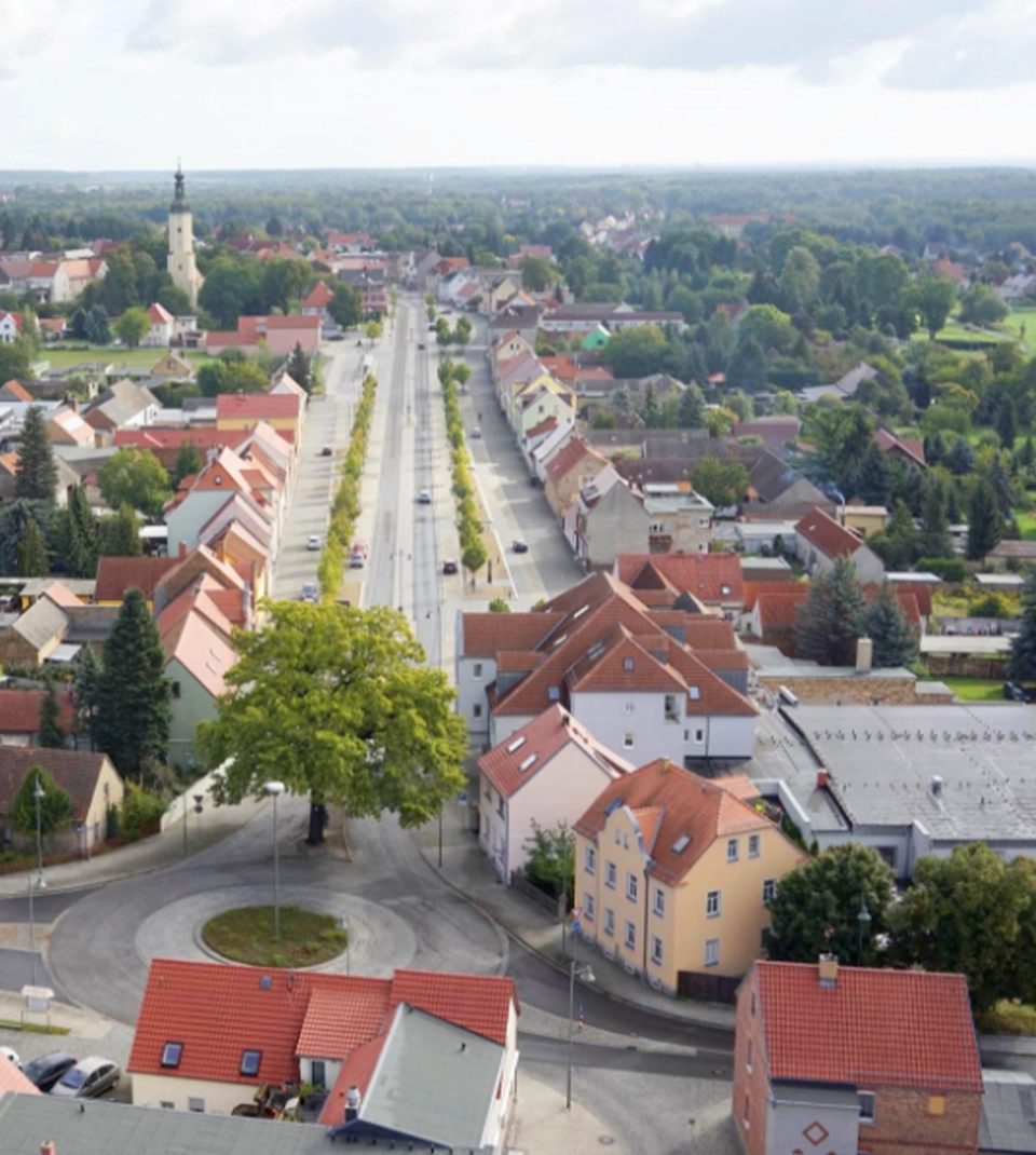 Bild vom Stadtzentrum Lauchhammer